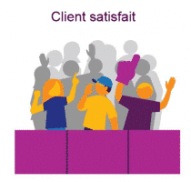 Des clients satisfaits grâce à l'outil de gestion de la relation client