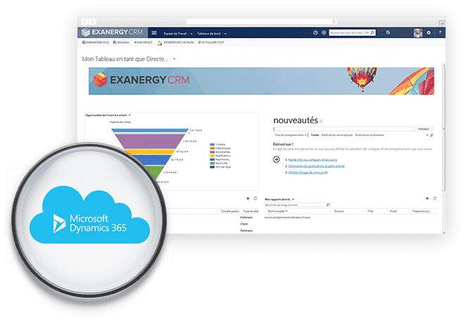 EXANERGY CRM, à installer sur vos serveurs ou à utiliser par internet (cloud)