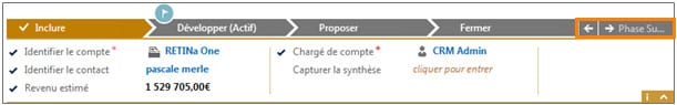 Processus de vente Exanergy CRM