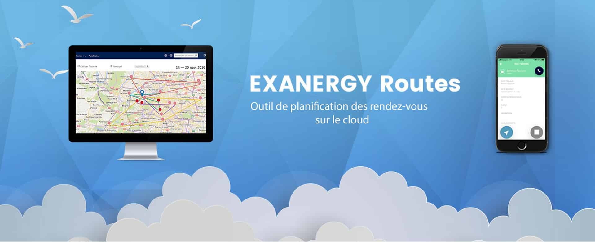 Bannière Exanergy routes